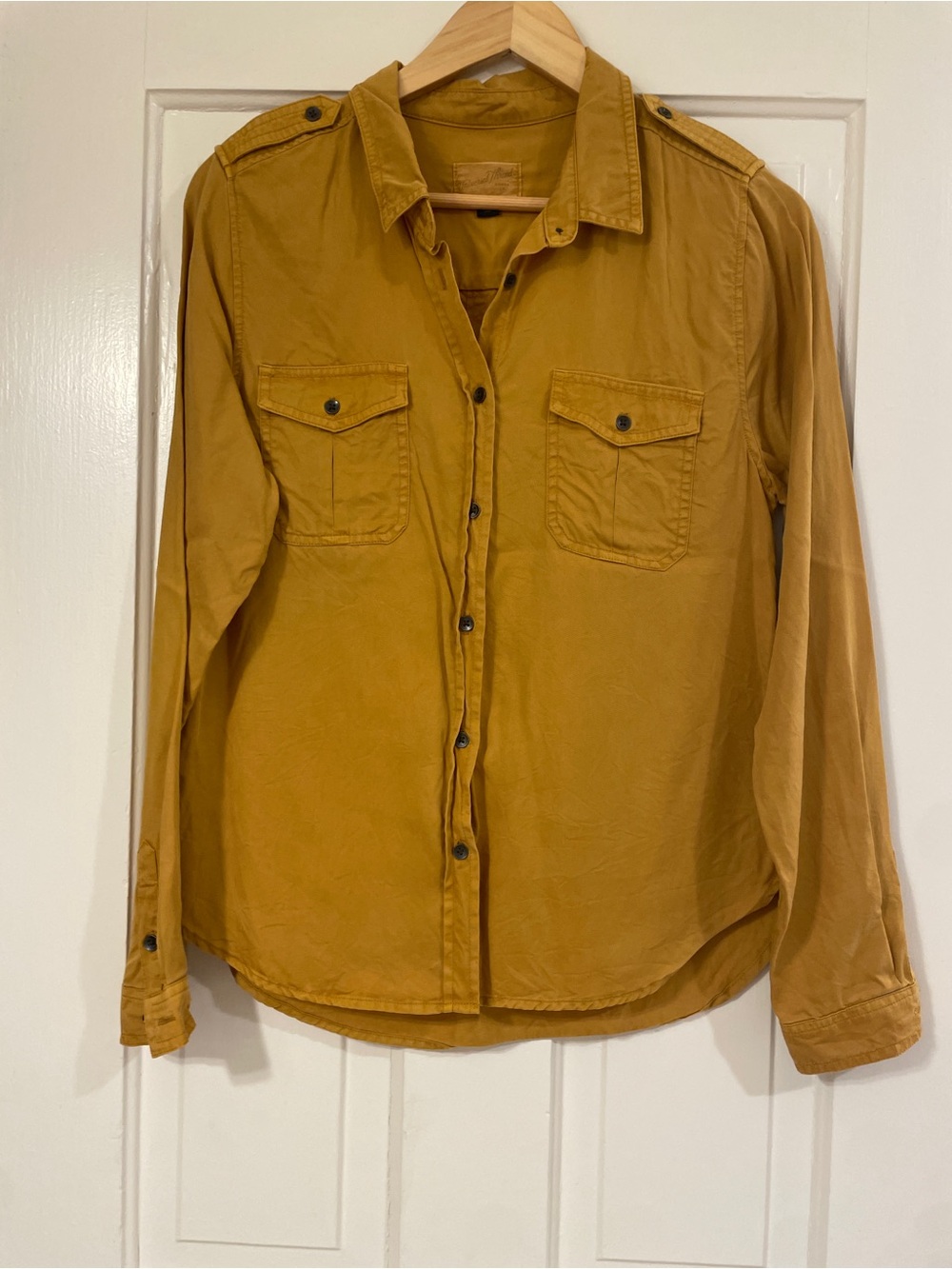 Universal Thread Mustard Button-Down Utility Shirt